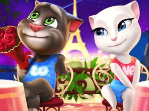 Talking Tom and Angela Coloring Online Game