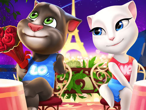 Talking Tom and Angela Coloring Online Game