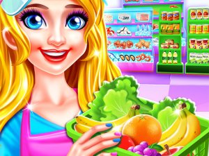Supermarket Girl Cleanup Online Game
