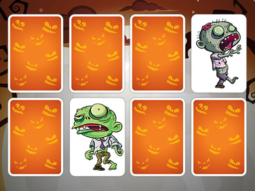 Happy Halloween Memory Match Game