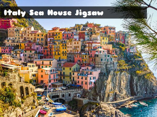 Italy Sea House Jigsaw Puzzle Game