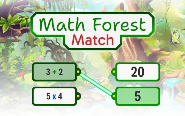 Math Forest Match - Educational Puzzle Game Online