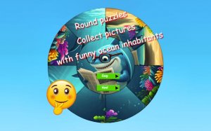 Round Jigsaw Puzzle: Funny Ocean Inhabitants