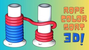 Rope Color Sort 3D Puzzle Game